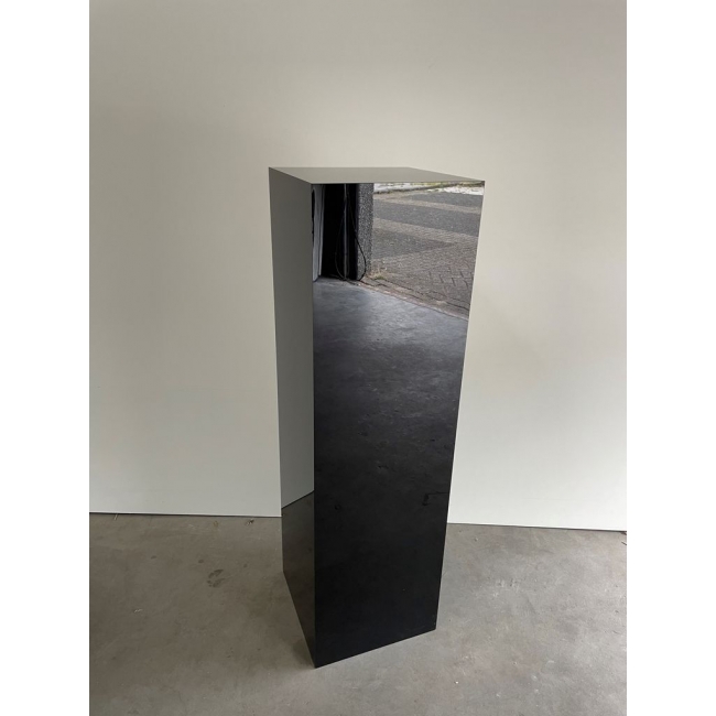 Solits sokkel zwart hoogglans, 35 x 35 x 120 cm (lxbxh) - SALE