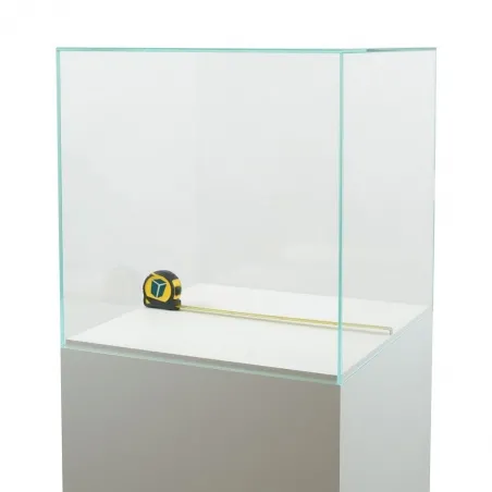 Glazen vitrinekap | glazen stolp voor op sokkel | museumvitrine