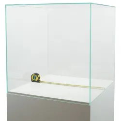 Glazen vitrinekap | glazen stolp voor op sokkel | museumvitrine