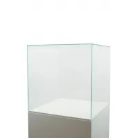 Glazen vitrinekap | glazen stolp voor op sokkel | museumvitrine