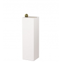 Solits sokkel wit hoogglans, 30 x 30 x 100 cm (lxbxh)