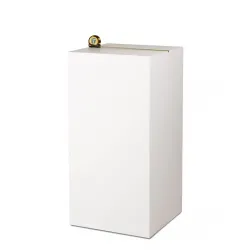 MDF wit hoogglans sokkels | zuilen wit hoogglans MDF