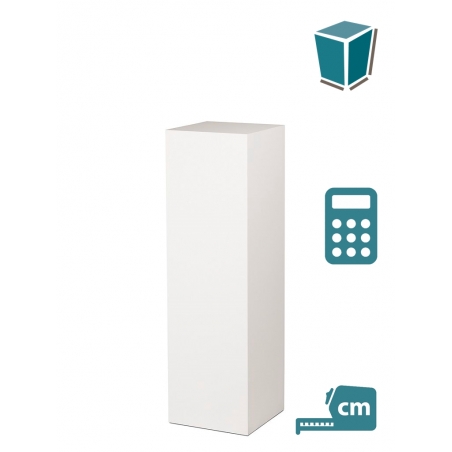 MDF witte sokkels | plantenzuilen | zuilen wit MDF zijdeglans MDF witte sokkels | plantenzuilen | zuilen wit MDF zijdeglans