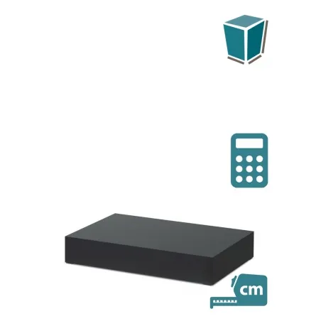 Etalage sokkel zwart mat, op maat