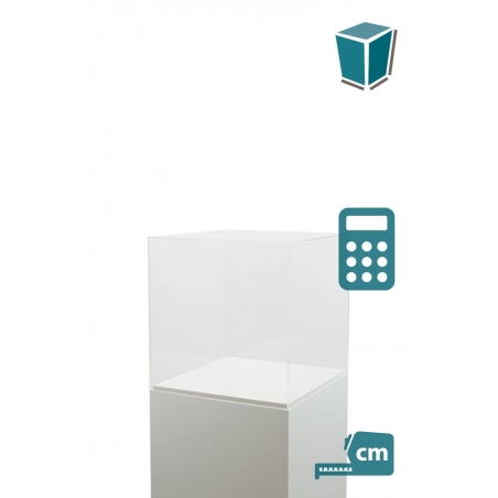 Plexiglas vitrinekap | plexiglas stolp | maquettekap op maat Plexiglas vitrinekap | plexiglas stolp | maquettekap op maat