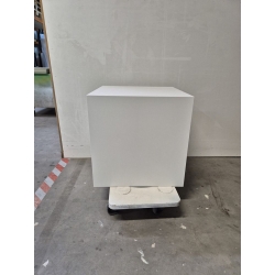 Solits sokkel wit mat, 40 x 40 x 40 cm (LxBxH), rondom gesloten - SALE