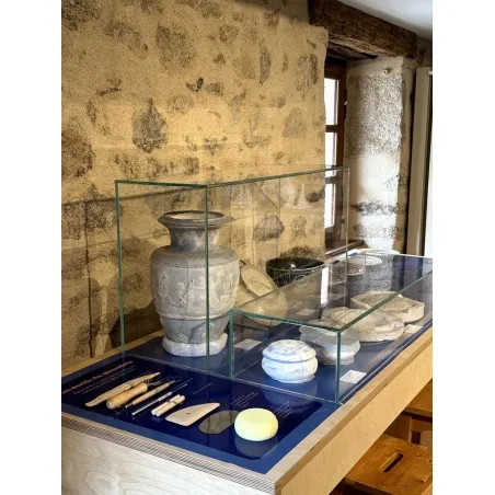 Glazen vitrinekap | glazen stolp voor op sokkel | museumvitrine
