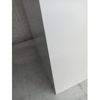 Solits sokkel wit hoogglans met eiken fineer deksel, 25 x 25 x 100 cm (LxBxH) - SALE