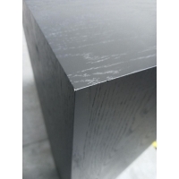 Solits sokkel eiken fineer zwart, 30 x 30 x 120 cm (LxBxH) - SALE