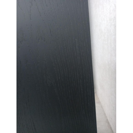 B-KWALITEIT - Solits sokkel eiken fineer zwart, 30 x 30 x 100 cm (LxBxH)