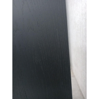 B-KWALITEIT - Solits sokkel eiken fineer zwart, 30 x 30 x 100 cm (LxBxH)