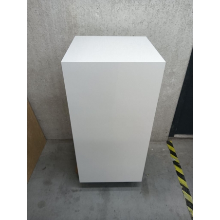 Solits sokkel wit hoogglans, 50 x 50 x 100 cm (LxBxH) - SALE