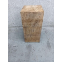 sokkel eiken massief, 26 x 26 x 56 cm (LxBxH) - SALE