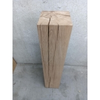 sokkel eiken massief, 19 x 19 x 100 cm (LxBxH) - SALE