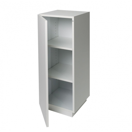 B-KWALITEIT - Kast sokkel wit mat, 30 x 30 x 100 cm (LxBxH)