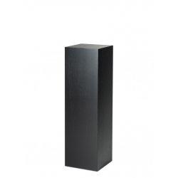 B-KWALITEIT - Solits sokkel eiken fineer zwart, 30 x 30 x 100 cm (LxBxH)