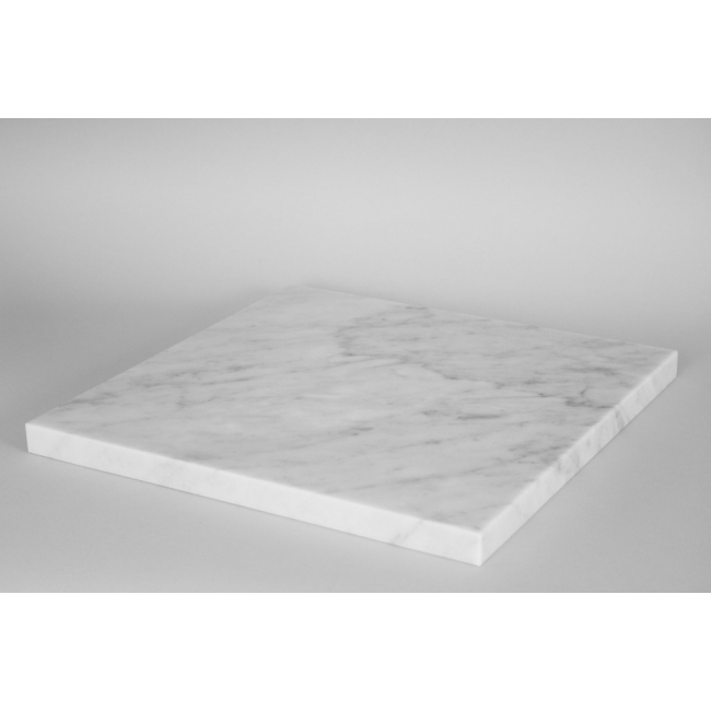 Top wit marmer (Carrara, 20mm), voor sokkel 30 x 30 cm