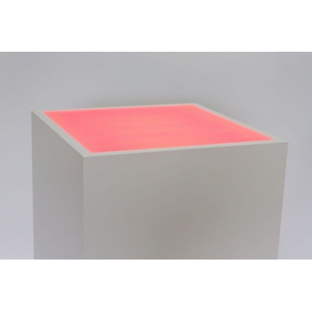 Top verlicht, opaal plexiglas, voor sokkel 30 x 30 cm