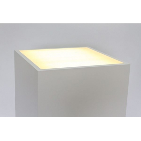 Top verlicht, opaal plexiglas, voor sokkel 35 x 35 cm