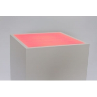 Top verlicht, opaal plexiglas, voor sokkel 35 x 35 cm