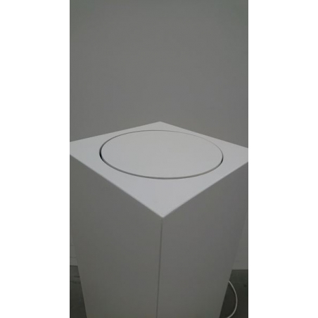 solits sokkel wit 30 x 30 x 100 cm (LXBxH) met draaimodule - SALE solits sokkel wit 30 x 30 x 100 cm (LXBxH) met draaimodule - SALE