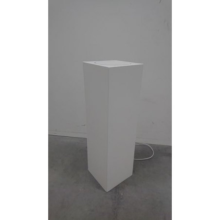 solits sokkel wit 30 x 30 x 100 cm (LXBxH) met draaimodule - SALE solits sokkel wit 30 x 30 x 100 cm (LXBxH) met draaimodule - SALE