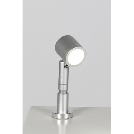 LED-Spot, Type 9 low model, 1W, 6000K, Silver (inclusief stroomkabel)