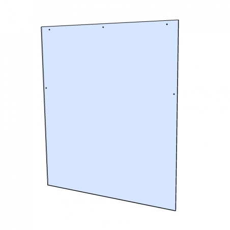 Hangende plexiglas beschermwand / heldere kunststof afscherming voor kassa (incl. bevestigingsmateriaal) Hangende plexiglas beschermwand / heldere kunststof afscherming voor kassa (incl. bevestigingsmateriaal)