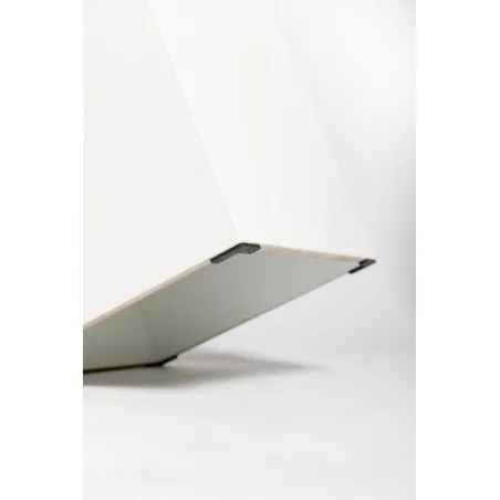 MDF wit hoogglans sokkels | zuilen wit hoogglans MDF