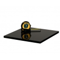 top hoogglans zwart (max. 50x50cm)