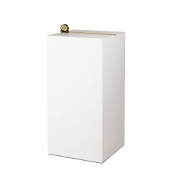 MDF witte sokkels | plantenzuilen | zuilen wit MDF zijdeglans