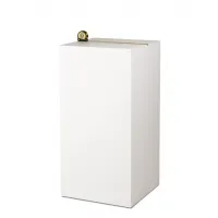 MDF witte sokkels | plantenzuilen | zuilen wit MDF zijdeglans