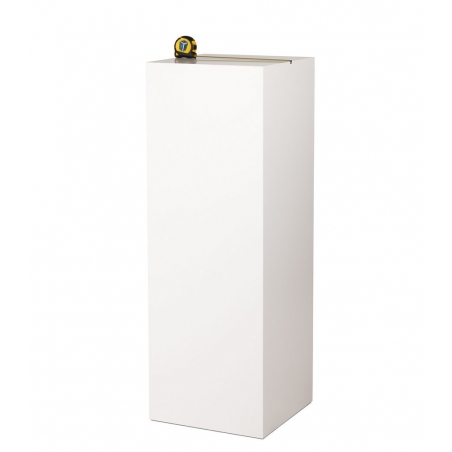 MDF witte sokkels | plantenzuilen | zuilen wit MDF zijdeglans