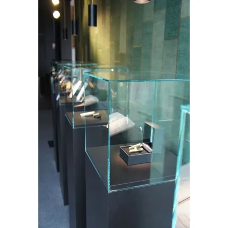 Glazen vitrinekap | glazen stolp voor op sokkel | museumvitrine