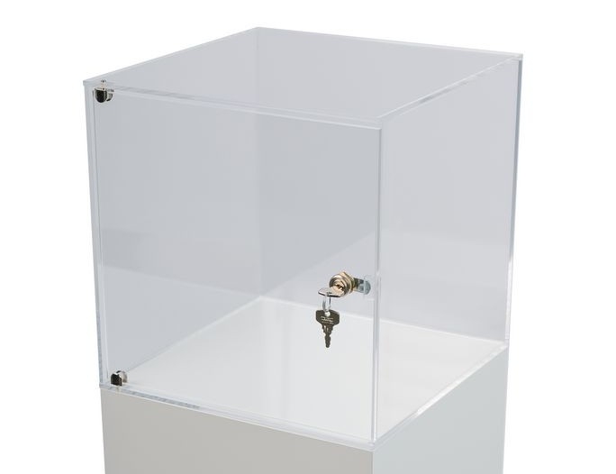 Plexiglas vitrinekap met deur