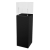 Sokkel zwart + plexi vitrinekap + led - combi