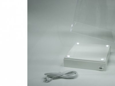 accu voor LED verlichting in een presentatiezuil of sokkel